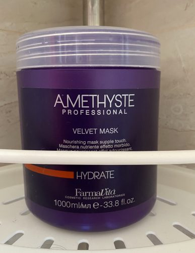 Masca profesionala hidratanta pentru par uscat si sensibil, Farmavita Amethyste Velvet Hydrate, 1000 ml photo review