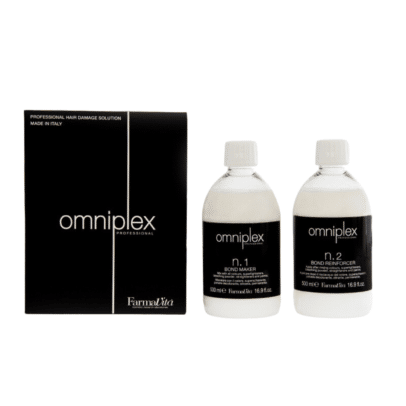 Set tratament profesional pentru protectia parului in timpul procedurilor chimice Farmavita Omniplex Nr.1 + Nr.2, 2 x 100 ml
